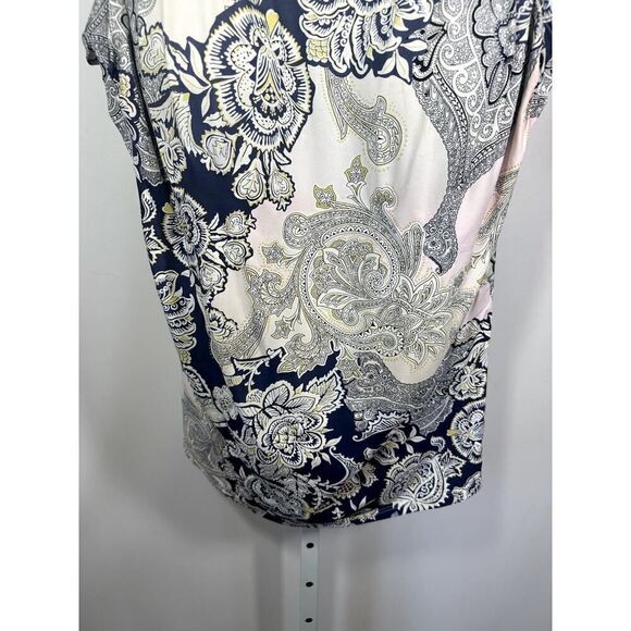 KUNY BARCELONA Women's Paisley Floral Tankini One Piece Swimsuit Pink Size 16 - Picture 4 of 9